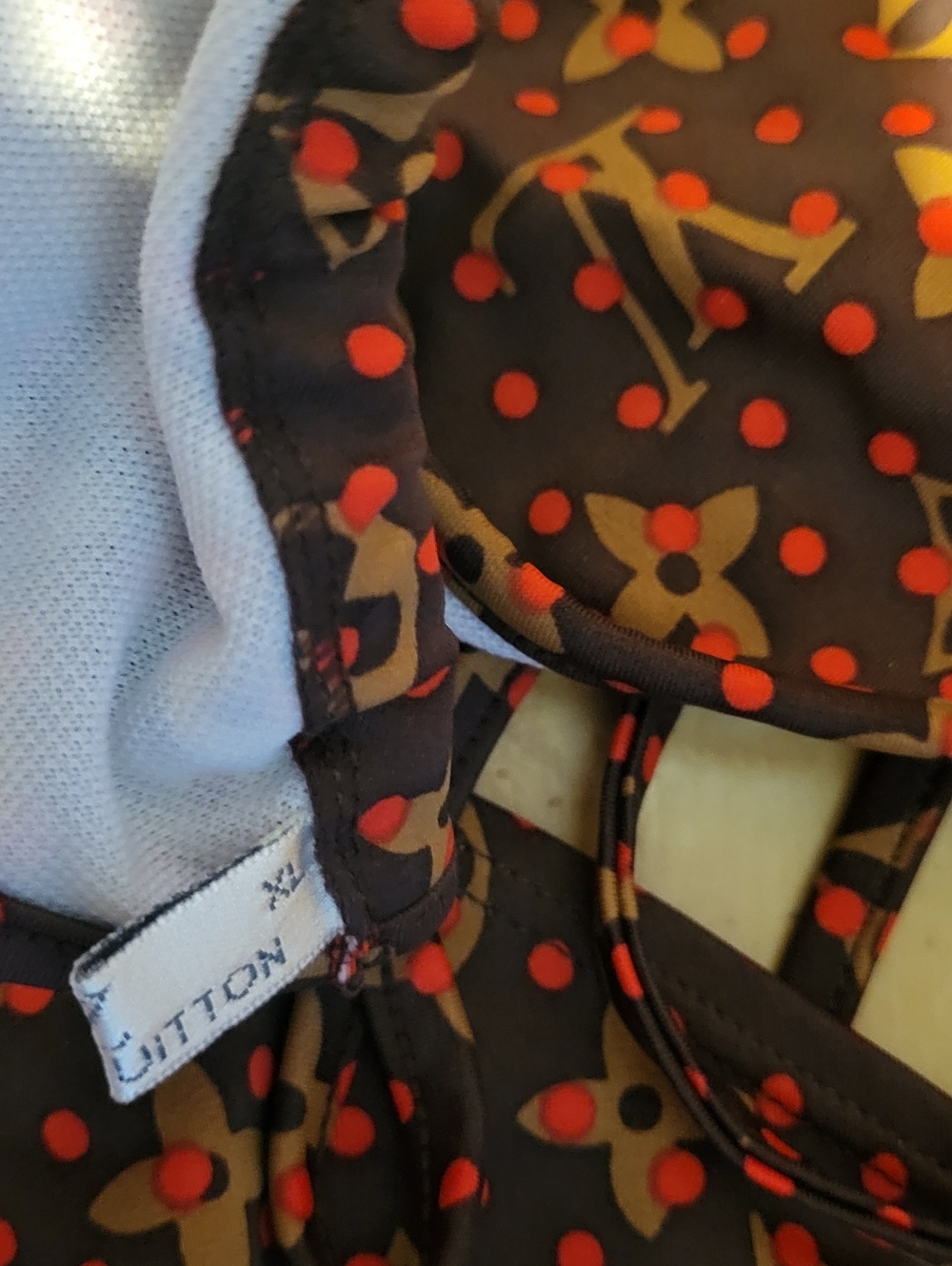 Inspired By L.V.Red and Brown Monogram Bikini - Picture 5 of 5